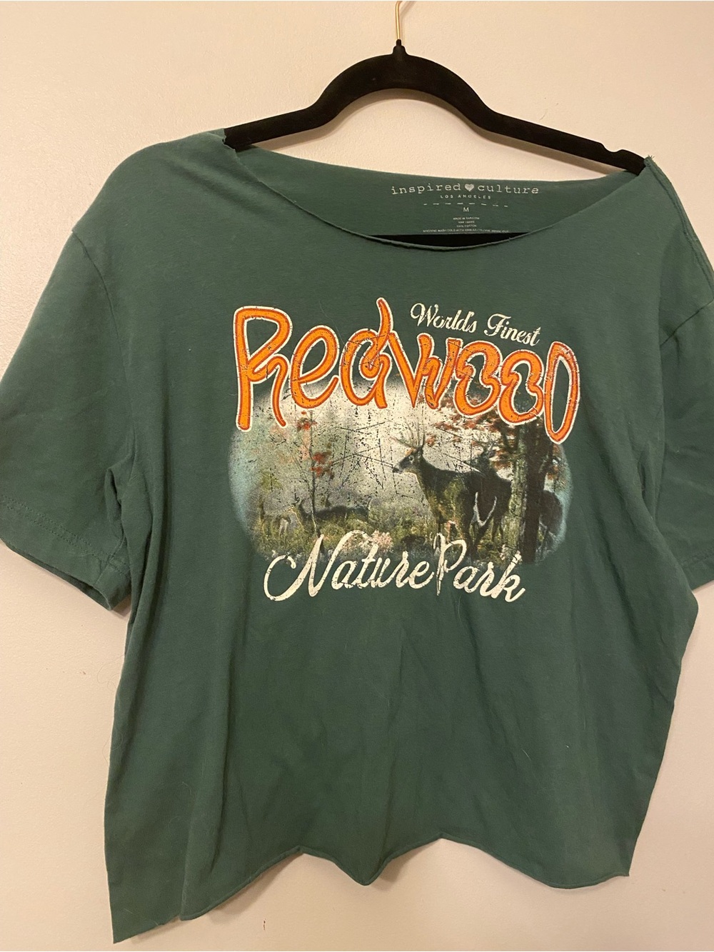 Green Redwood Nature Park Crop Tee